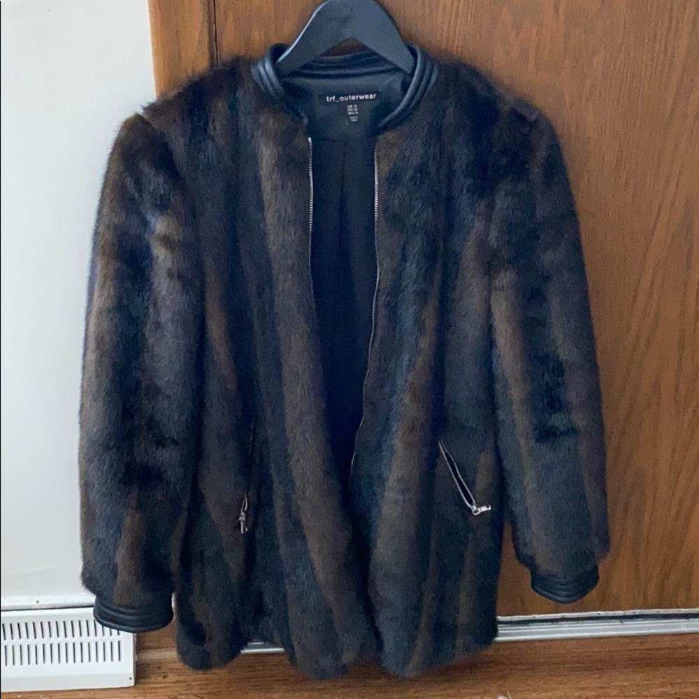 Zara Faux Fur Jacket - Like New condition